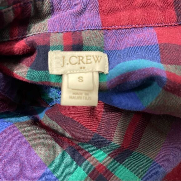 J.Crew Factory Plaid Popover Shirt - Picture 5 of 6
